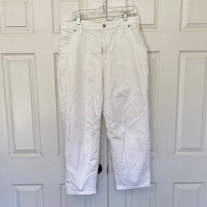 Banana Republic Wide-Leg White Pants